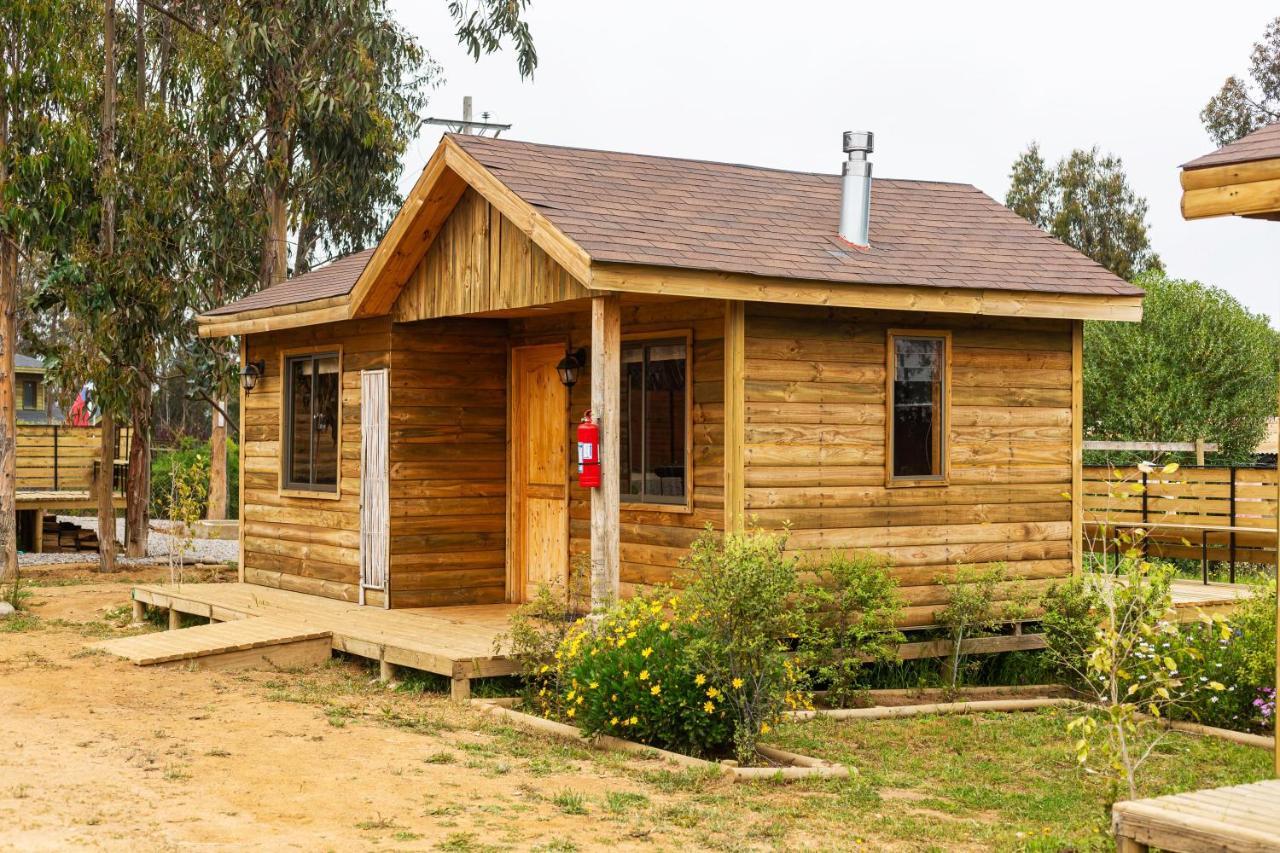 Cabana En Tunquen Con Parrilla, Fogon, Piscina Y Bosque Zewnętrze zdjęcie