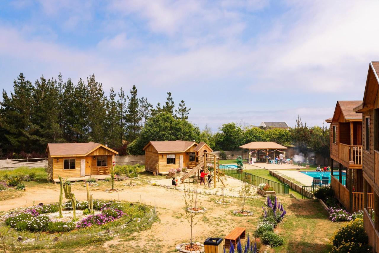 Cabana En Tunquen Con Parrilla, Fogon, Piscina Y Bosque Zewnętrze zdjęcie
