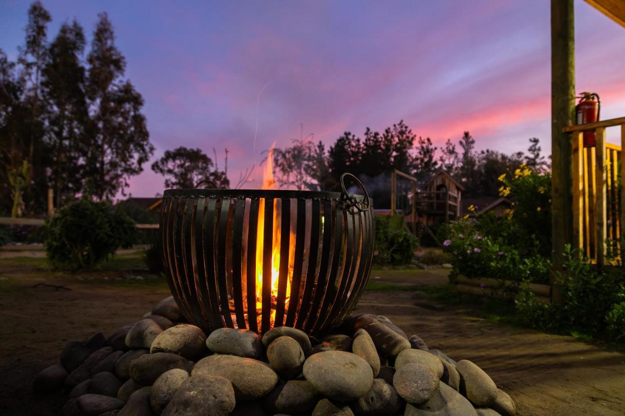Cabana En Tunquen Con Parrilla, Fogon, Piscina Y Bosque Zewnętrze zdjęcie