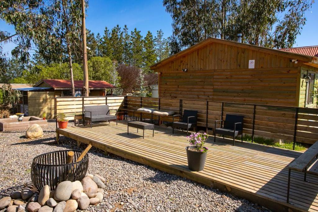 Cabana En Tunquen Con Parrilla, Fogon, Piscina Y Bosque Zewnętrze zdjęcie