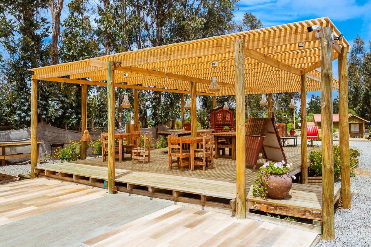 Cabana En Tunquen Con Parrilla, Fogon, Piscina Y Bosque Zewnętrze zdjęcie